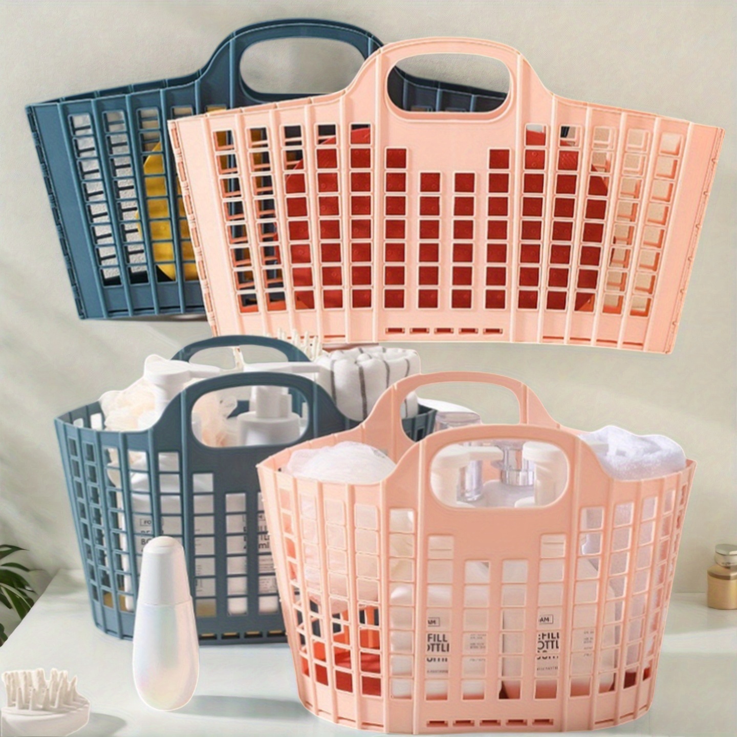 Modern Foldable Laundry Basket - Home Essentials Bathroom Storage บทวิจารณ์และราคา