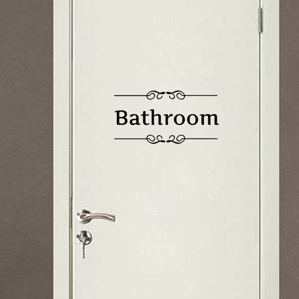 4Pcs Bathroom Wall Stickers To - Home Bathroom Door Design บทวิจารณ์และราคา