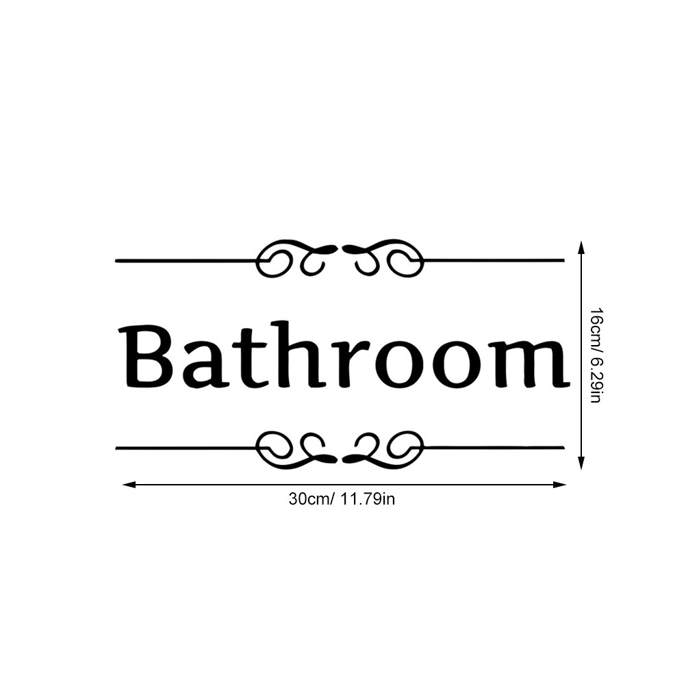 4Pcs Bathroom Wall Stickers To - Home Bathroom Door Design บทวิจารณ์และราคา