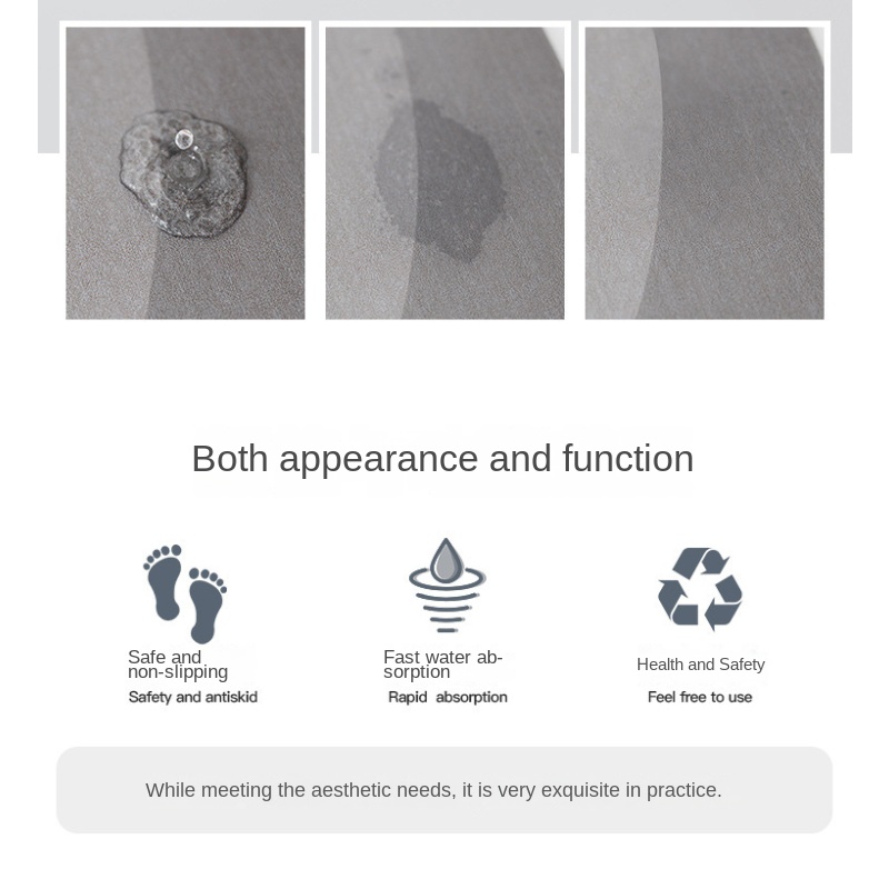 Super Absorbent Non-slip Bathr - Zara Home Bathroom Rug บทวิจารณ์และราคา
