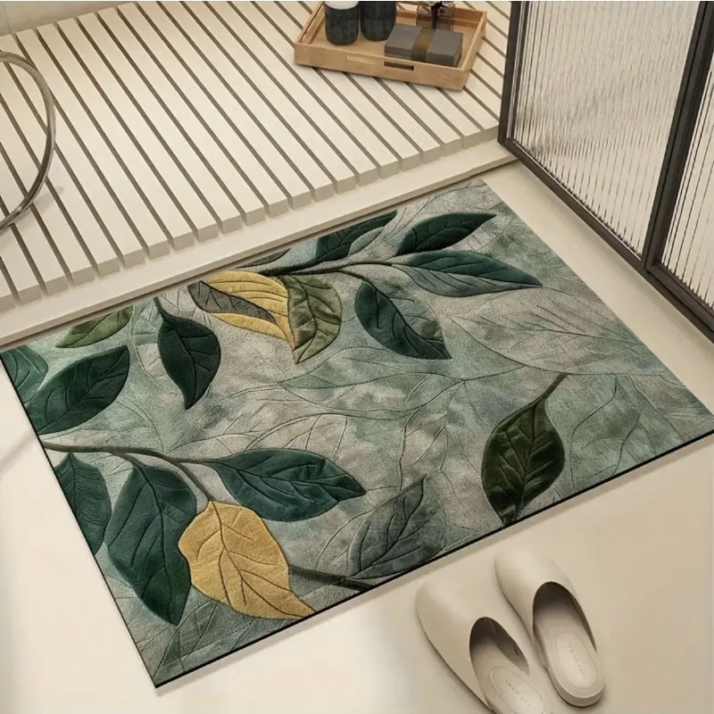 Visual Three-dimensional Green - Zara Home Bathroom Rug บทวิจารณ์และราคา