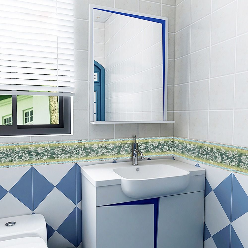 Decorative Wallpaper Self Adhe - Home Bathroom Wallpaper บทวิจารณ์และราคา