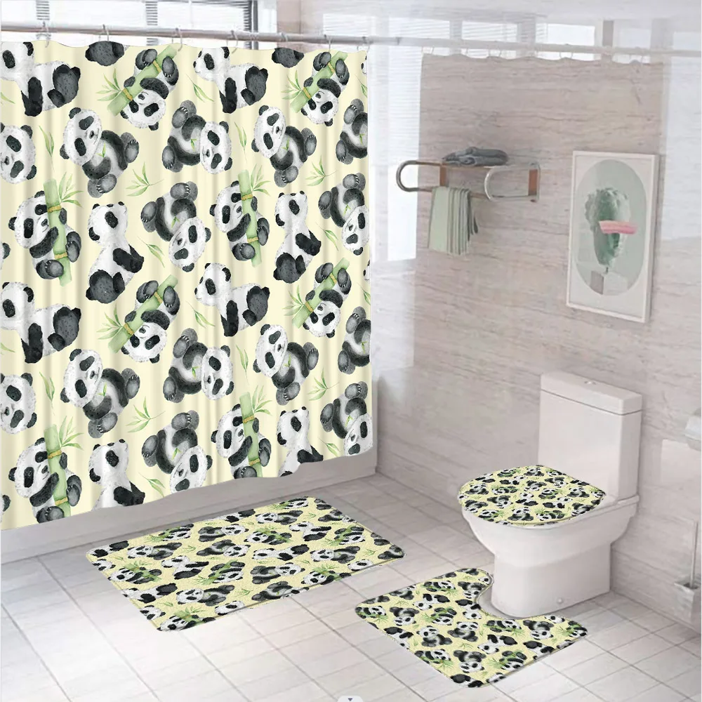 4Pc Watercolor Green Bamboo Sh - Zara Home Bathroom Rug บทวิจารณ์และราคา