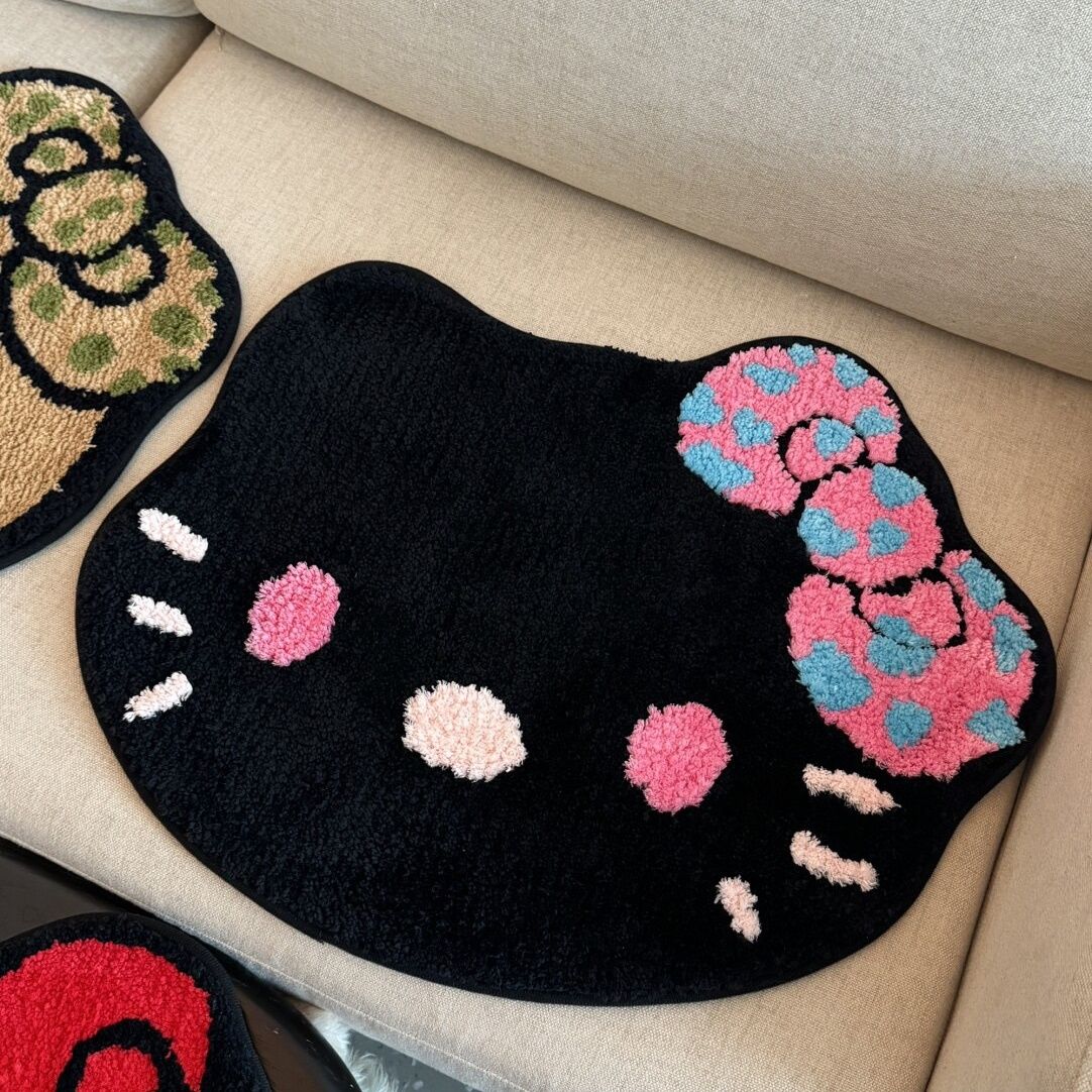 Kawaii hello kitty korean bow  - Home Goods Bathroom Rugs บทวิจารณ์และราคา