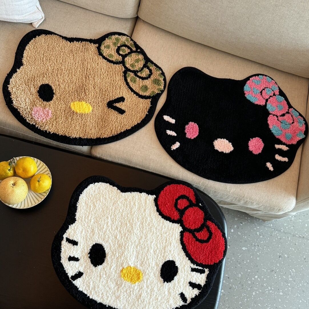 Kawaii hello kitty korean bow  - Home Goods Bathroom Rugs บทวิจารณ์และราคา
