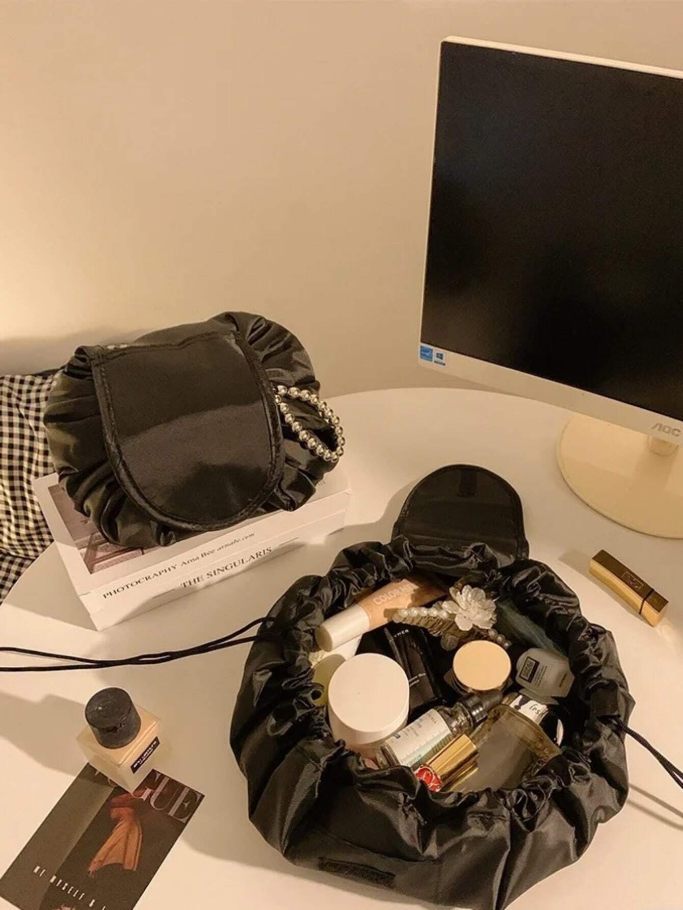 1pc Cosmetic Storage Bag, Trav - Home Essentials Bathroom Storage บทวิจารณ์และราคา