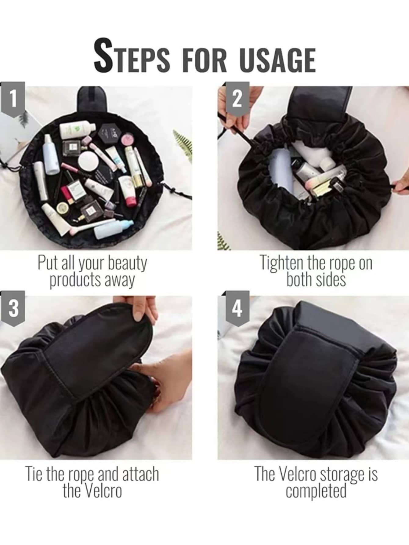1pc Cosmetic Storage Bag, Trav - Home Essentials Bathroom Storage บทวิจารณ์และราคา