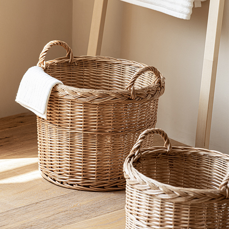 Woven Laundry Hamper with Hand - Home Essentials Bathroom Storage บทวิจารณ์และราคา