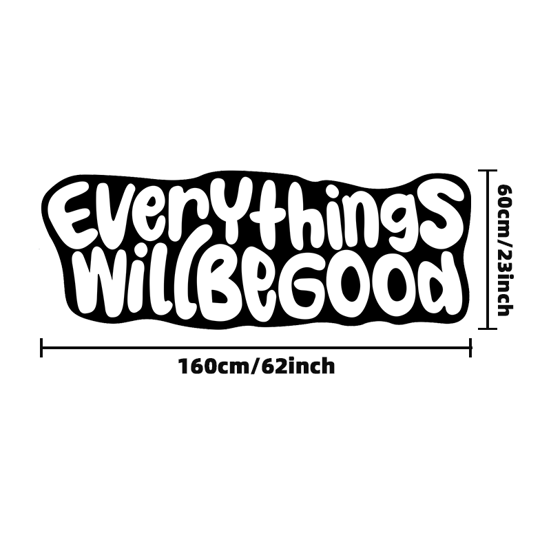 VIKAMA Everything Will Be Good - Home Goods Bathroom Rugs บทวิจารณ์และราคา
