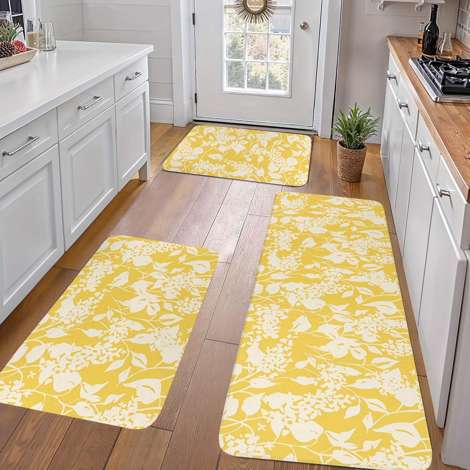 1PC Flower and Leaves Pattern  - Home Bathroom Door Design บทวิจารณ์และราคา