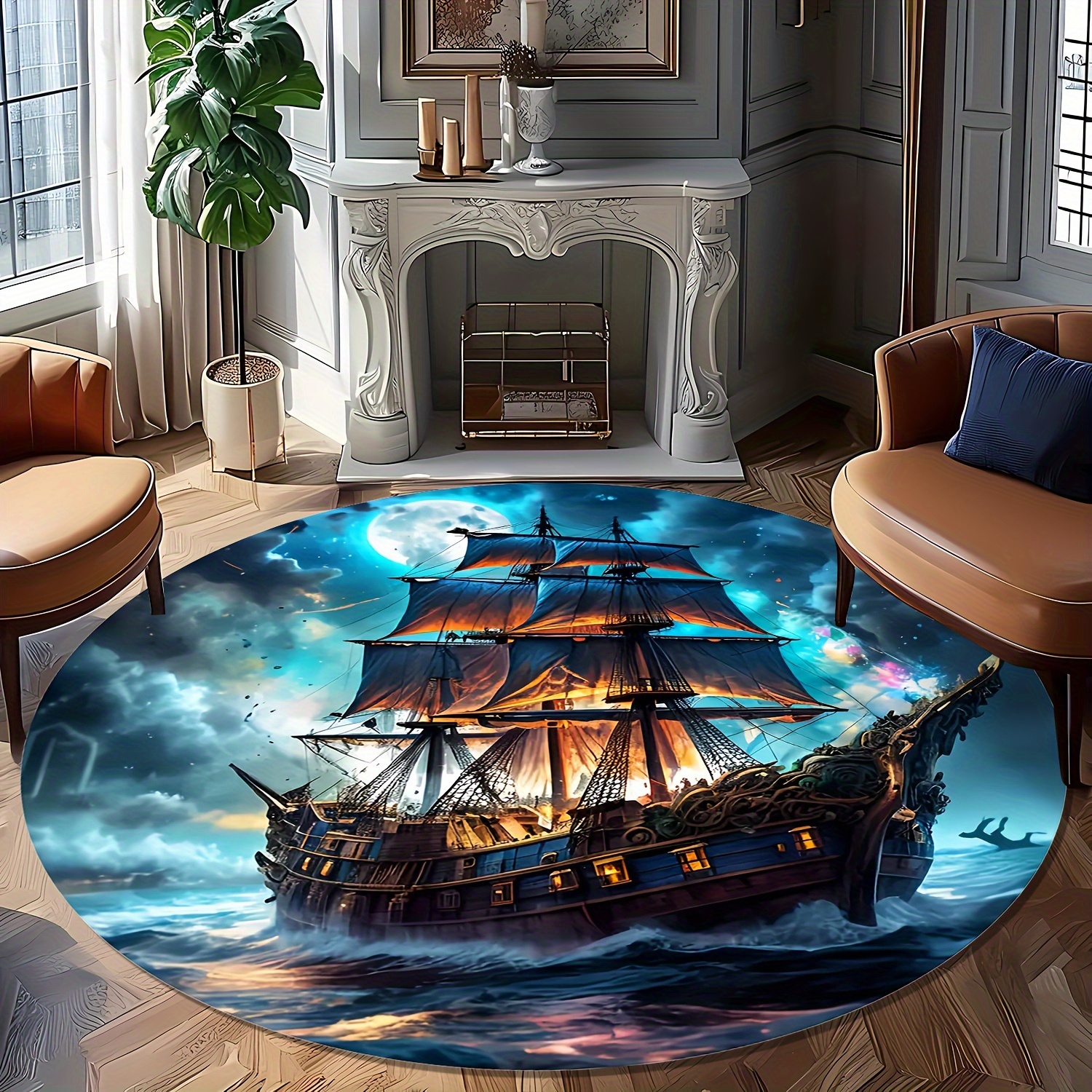Pirate Ship Design Round Area  - Home Bathroom Door Design บทวิจารณ์และราคา
