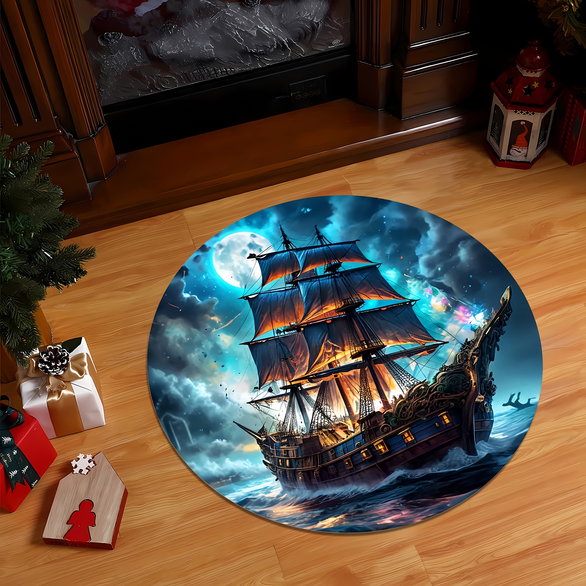 Pirate Ship Design Round Area  - Home Bathroom Door Design บทวิจารณ์และราคา