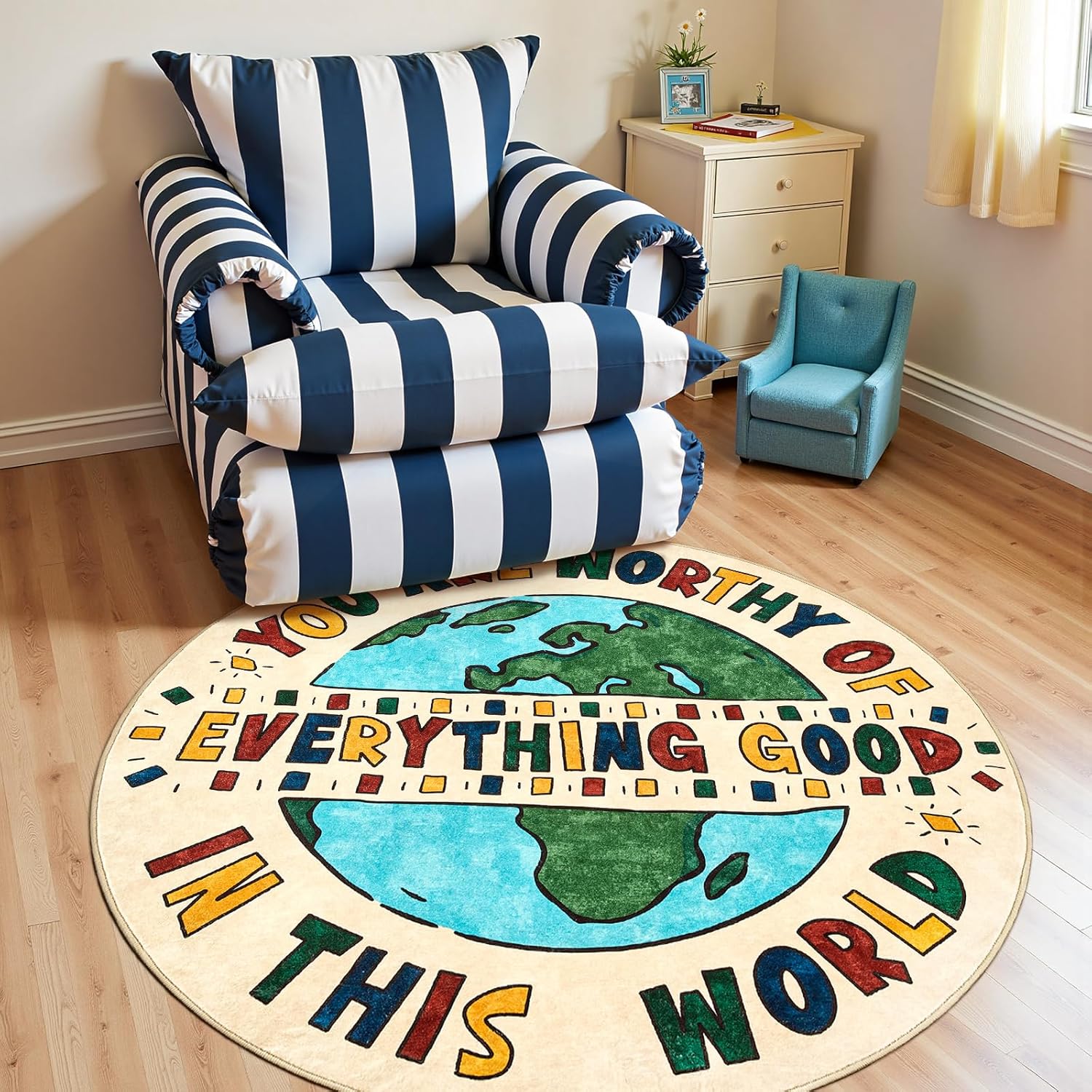 Inspirational Earth Globe Roun - Home Goods Bathroom Rugs บทวิจารณ์และราคา