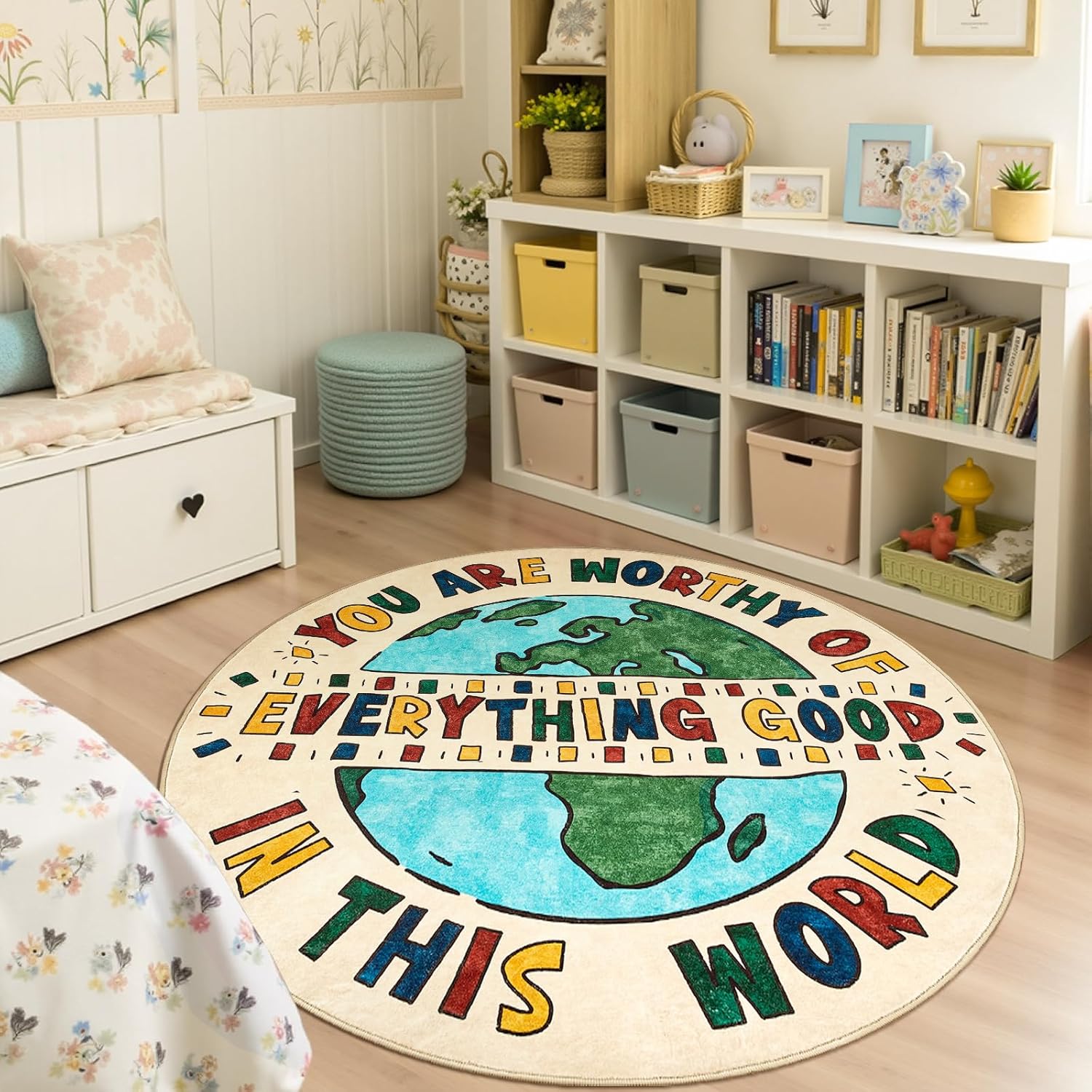 Inspirational Earth Globe Roun - Home Goods Bathroom Rugs บทวิจารณ์และราคา