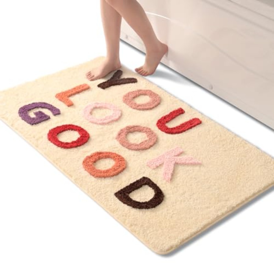 You Look Good Bath Mat Cute Ba - Home Goods Bathroom Rugs บทวิจารณ์และราคา