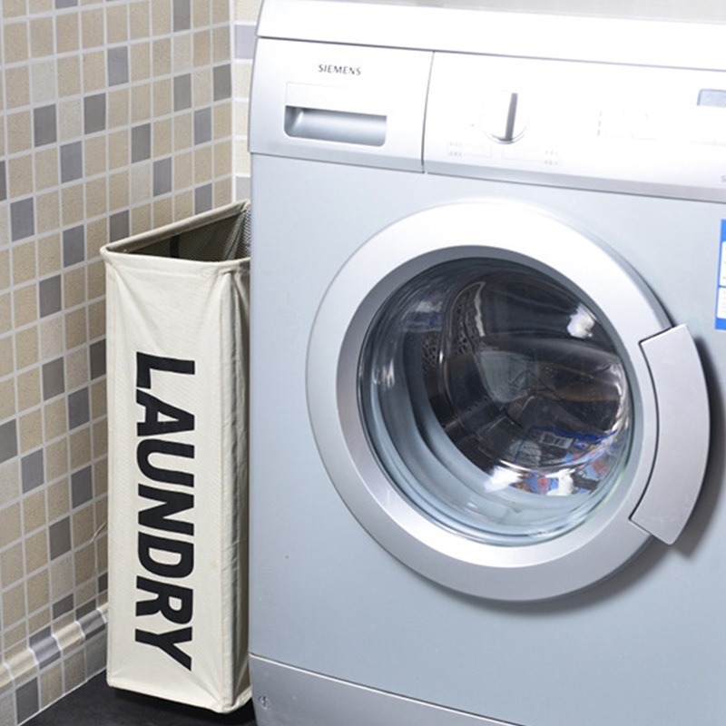 Foldable Fabric Laundry Hamper - Home Essentials Bathroom Storage บทวิจารณ์และราคา