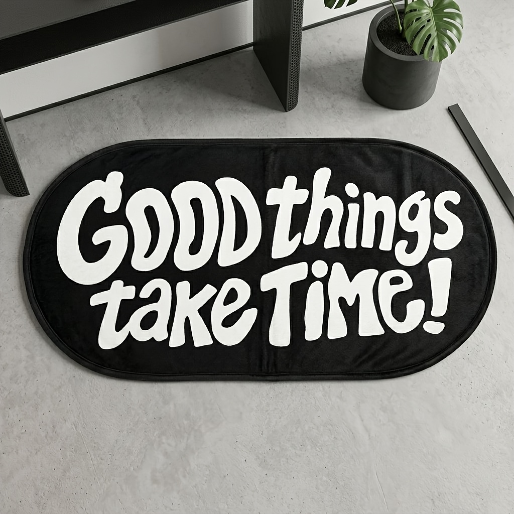 VIKAMA Good Things Carpet Blac - Home Goods Bathroom Rugs บทวิจารณ์และราคา
