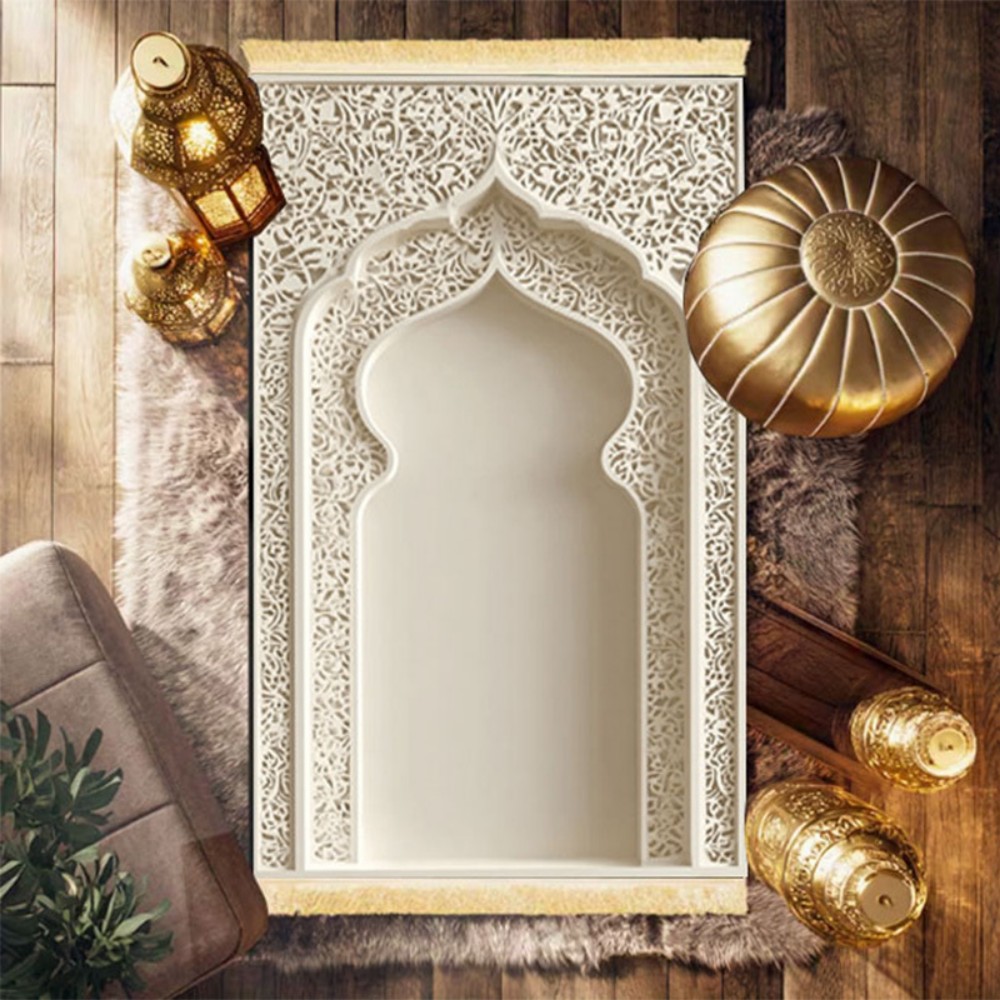 VIKAMA Islamic Prayer Rug With - Home Bathroom Door Design บทวิจารณ์และราคา