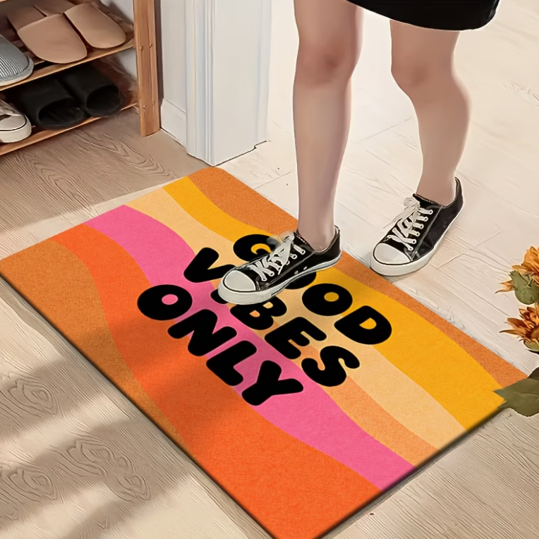 Good Vibes Only Welcome Mat -  - Home Goods Bathroom Rugs บทวิจารณ์และราคา