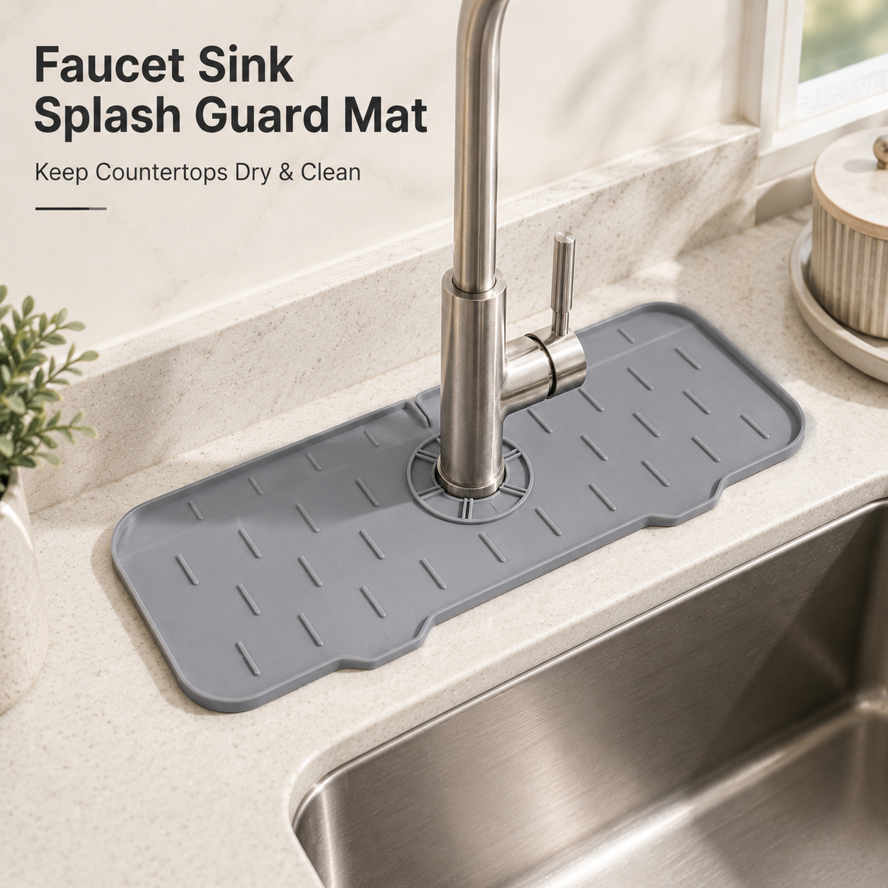 1pcFoldable TPE Sink Splash Gu - Home Essentials Bathroom Storage บทวิจารณ์และราคา