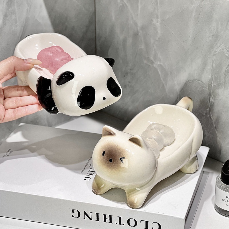 The New High-end Ceramic Soap  - Home Essentials Bathroom Storage บทวิจารณ์และราคา