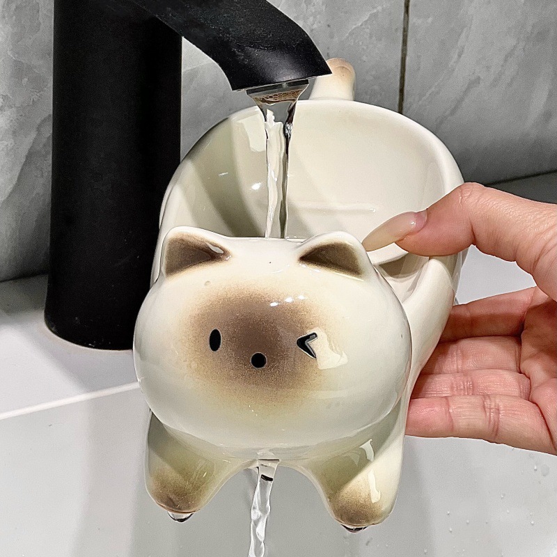 The New High-end Ceramic Soap  - Home Essentials Bathroom Storage บทวิจารณ์และราคา