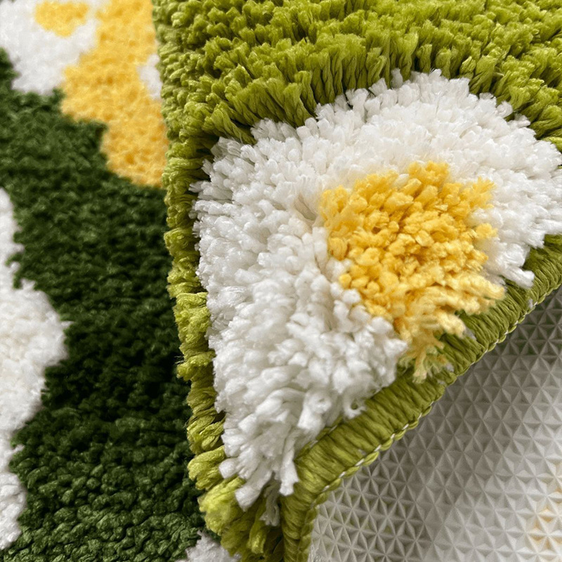 Aesthetic Tufting Moss Floral  - Zara Home Bathroom Rug บทวิจารณ์และราคา