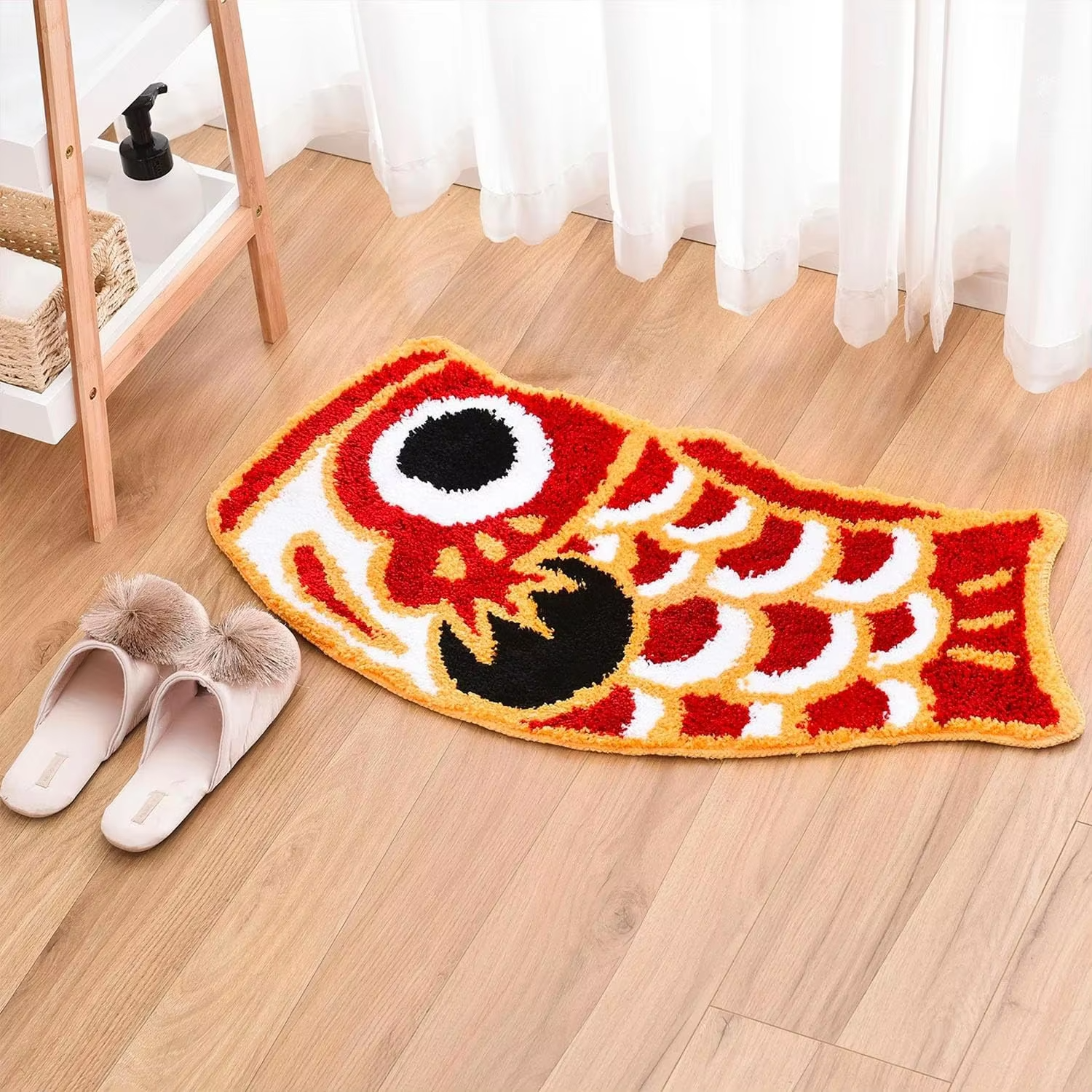 VIKAMA Auspicious Carp Carpet  - Home Goods Bathroom Rugs บทวิจารณ์และราคา